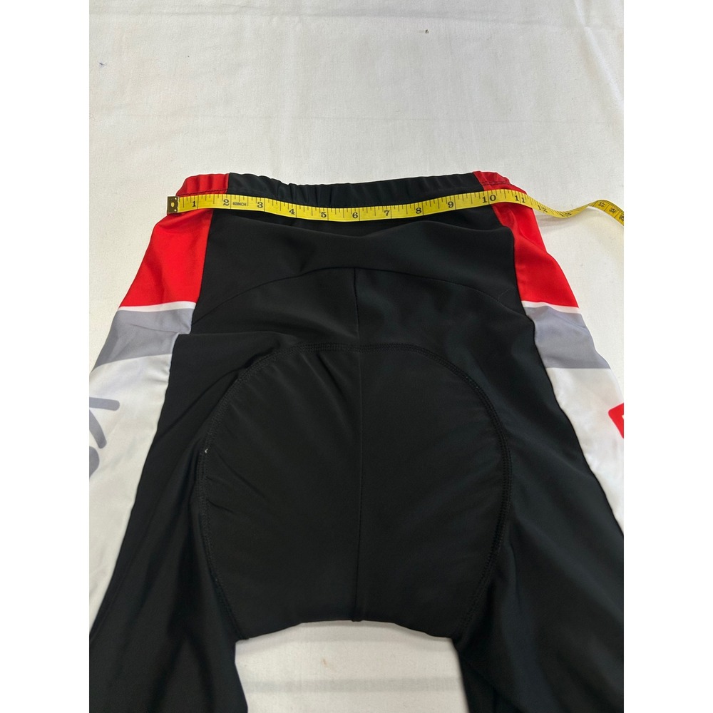 Lixada Padded Cycling Shorts Men Size S Black Red Activewear - Picture 5 of 7